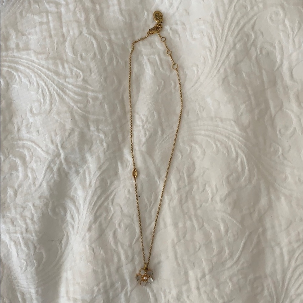Juicy Couture Mother of Pearl Flower Necklace